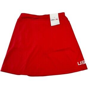 NWT J.LINDEBERG WOMEN XS  TEAM USA 2024 OLYMPICS TEAM ISSUED GOLF SKORT
